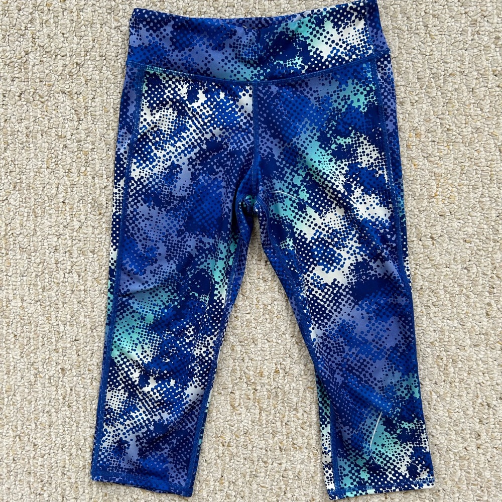 old navy girls blue capris